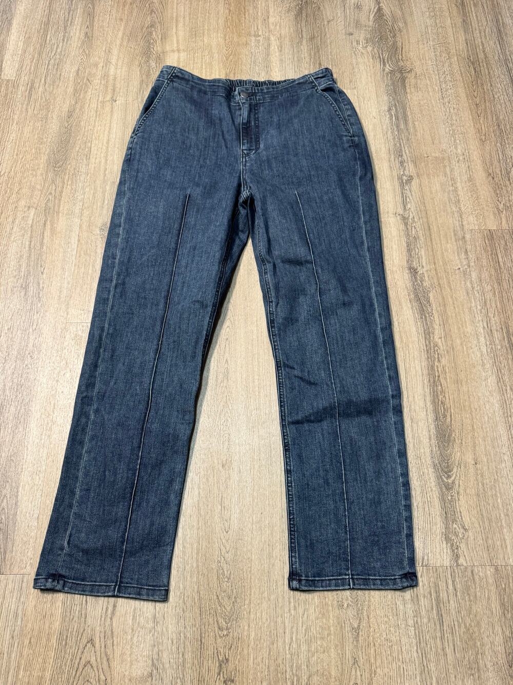 Lisa Bayne Women's Dark Wash Denim Stretch Trousers